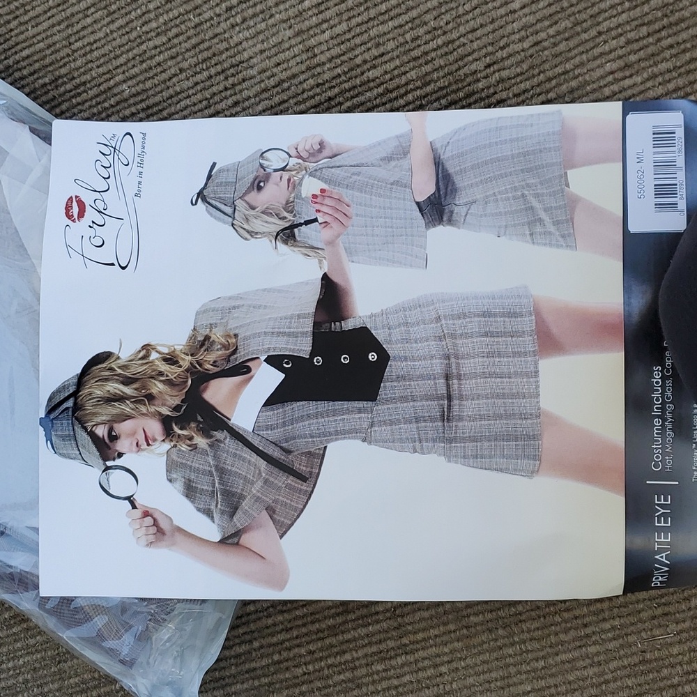 Detective Costume Cosplay Halloween Dress Up BNWT